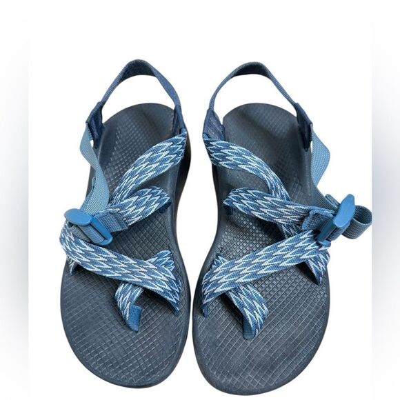 Chaco Blue Z Cloud Sport 2 Adjustable Toe Ring Sandals | 8 - Picture 1 of 5